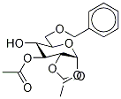 6-O-Benzyl-2,3-di-O-acetyl-methyl-α-D-glucopyranoside结构式