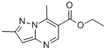 ETHYL 2,7-DIMETHYLPYRAZOLO[1,5-A]PYRIMIDINE-6-CARBOXYLATE结构式