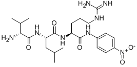 Structure of D-VAL-LEU-ARG P-NITROANILIDE HYDROCHLORIDE SALT