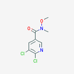 5,6-Dichloro-N-methoxy-N-methylnicotinamide结构式