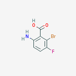 Structure of 6-Amino-2-bromo-3-fluoro-benzoic acid