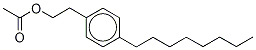 Structure of Benzeneethanol, 4-octyl-1-acetate