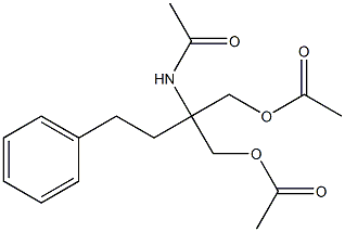 Structure of N-[1,1-Bis[(acetyloxy)methyl]-3-phenylpropyl]acetamide