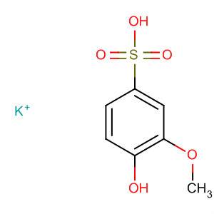 Structure of Benzenesulfonic acid, 4-hydroxy-3-methoxy-, monopotassium salt