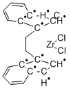 Structure of MESO-ETHYLENEBIS(1-INDENYL)ZIRCONIUM(IV) DICHLORIDE