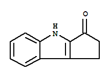 1,4-Dihydrocyclopenta[b]indol-3(2H)-one结构式