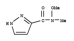 Structure of 1H-Pyrazole-3-carboxamide,N-methoxy-N-methyl-
