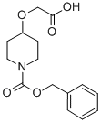 Structure of 1-N-CBZ-PIPERIDIN-4-YLOXY)ACETIC ACID