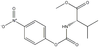 methyl (2S)-3-methyl-2-[(4-nitrophenoxy)carbonylamino]butanoate结构式