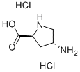 Structure of (2S,4R)-4-aminopyrrolidine-2-carboxylic acid dihydrochloride