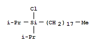 Structure of Diisopropyloctadecylchlorosilane