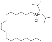 Structure of CHLORODIISOBUTYLOCTADECYLSILANE
