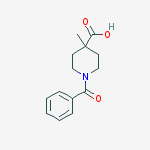 Structure of 1-Benzoyl-4-methyl-piperidine-4-carboxylic acid