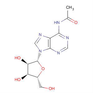 Adenosine, N-acetyl-结构式