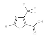 2-溴-4-三氟甲基噻唑-5-甲酸结构式