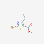 Structure of 2-Bromo-4-ethylthiazole-5-carboxylic acid