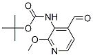 tert-butyl N-(4-formyl-2-methoxypyridin-3-yl)carbamate结构式