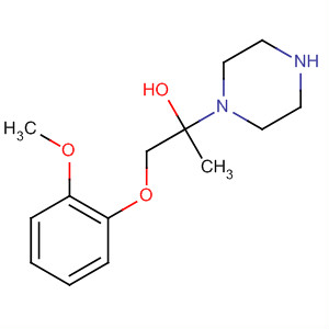 Structure of 1-Piperazineethanol, a-[(2-methoxyphenoxy)methyl]-