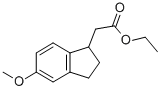Structure of 1H-INDENE-1-ACETIC ACID, 2,3-DIHYDRO-5-METHOXY-, ETHYL ESTER