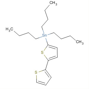 Structure of Stannane, [2,2'-bithiophen]-5-yltributyl-