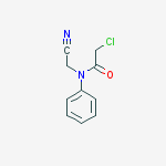 Structure of 2-CHLORO-N-(CYANOMETHYL)-N-PHENYLACETAMIDE