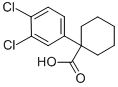 Structure of 1-(3,4-DICHLOROPHENYL)CYCLOHEXANE-1-CARBOXYLIC ACID