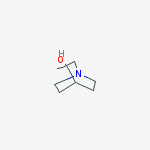 3-methyl-1-azabicyclo[2.2.2]octan-3-ol结构式