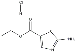 2-氨基噻唑-5-羧酸乙酯盐酸盐结构式