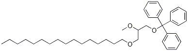 (+/-)1-O-Hexadecyl-2-O-methyl-3-O-(triphenylmethyl)glycerol结构式