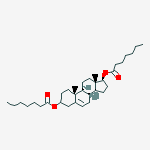 Structure of [(8r,9s,10r,13s,14s,17s)-17-heptanoyloxy-10,13-dimethyl-2,3,4,7,8,9,11,12,14,15,16,17-dodecahydro-1h-cyclopenta[a]phenanthren-3-yl] Heptanoate