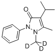 PROPYPHENAZONE-D3 (2-N-METHYL-D3)结构式