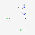 Structure of (S)-1-Ethyl-3-methyl-piperazine dihydrochloride