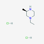 Structure of (R)-1-Ethyl-3-methyl-piperazine dihydrochloride