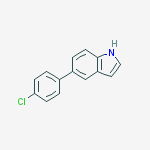Structure of 5-(4-chlorophenyl)-1H-Indole