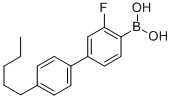 (3-氟-4-戊基-4-联苯基)硼酸结构式