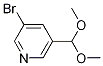 Structure of 3-bromo-5-(dimethoxymethyl)pyridine