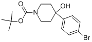 Structure of 1-BOC-4-(4-BROMO-PHENYL)-PIPERIDIN-4-OL