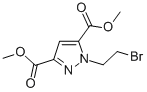Structure of DIMETHYL 1-(2-BROMOETHYL)-1H-PYRAZOLE-3,5-DICARBOXYLATE