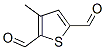 Structure of 2,5-THIOPHENEDICARBOXALDEHYDE,3-METHYL-