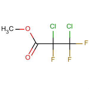 Structure of Propanoic acid, 2,3-dichloro-2,3,3-trifluoro-, methyl ester