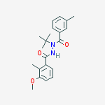 Structure of 3-METHOXY-2-METHYLBENZOIC ACID 2-(3-METHYLBENZOYL)-2-(1,1-DIMETHYLETHYL)HYDRAZIDE