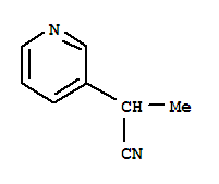 Structure of 3-PYRIDINEACETONITRILE,A-METHYL-