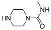 Structure of 1-Piperazinecarboxamide,N-methyl-