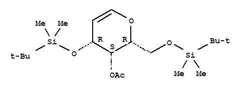 Structure of 4-O-ACETYL-3 6-DI-O-(TERT-BUTYLDIMETHYL&