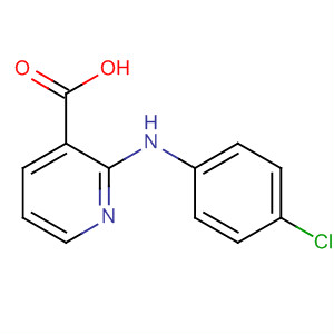 Structure of 3-Pyridinecarboxylic acid, 2-[(4-chlorophenyl)amino]-