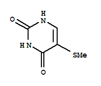 5-methylsulfanyl-1H-pyrimidine-2,4-dione结构式