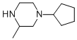 Structure of 1-CYCLOPENTYL-3-METHYL-PIPERAZINE