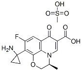 Structure of Pazufloxacin mesilate