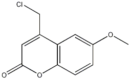 Structure of 4-(chloromethyl)-6-methoxy-2H-chromen-2-one