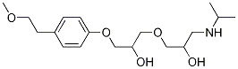 Structure of 3-[2-Hydroxy-3-[4-(2-methoxyethyl)phenoxy]propoxy]-1-isopropylamino-2-propanol